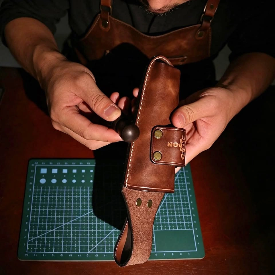 Étui de ceinture en cuir pour clé à molette ou pince