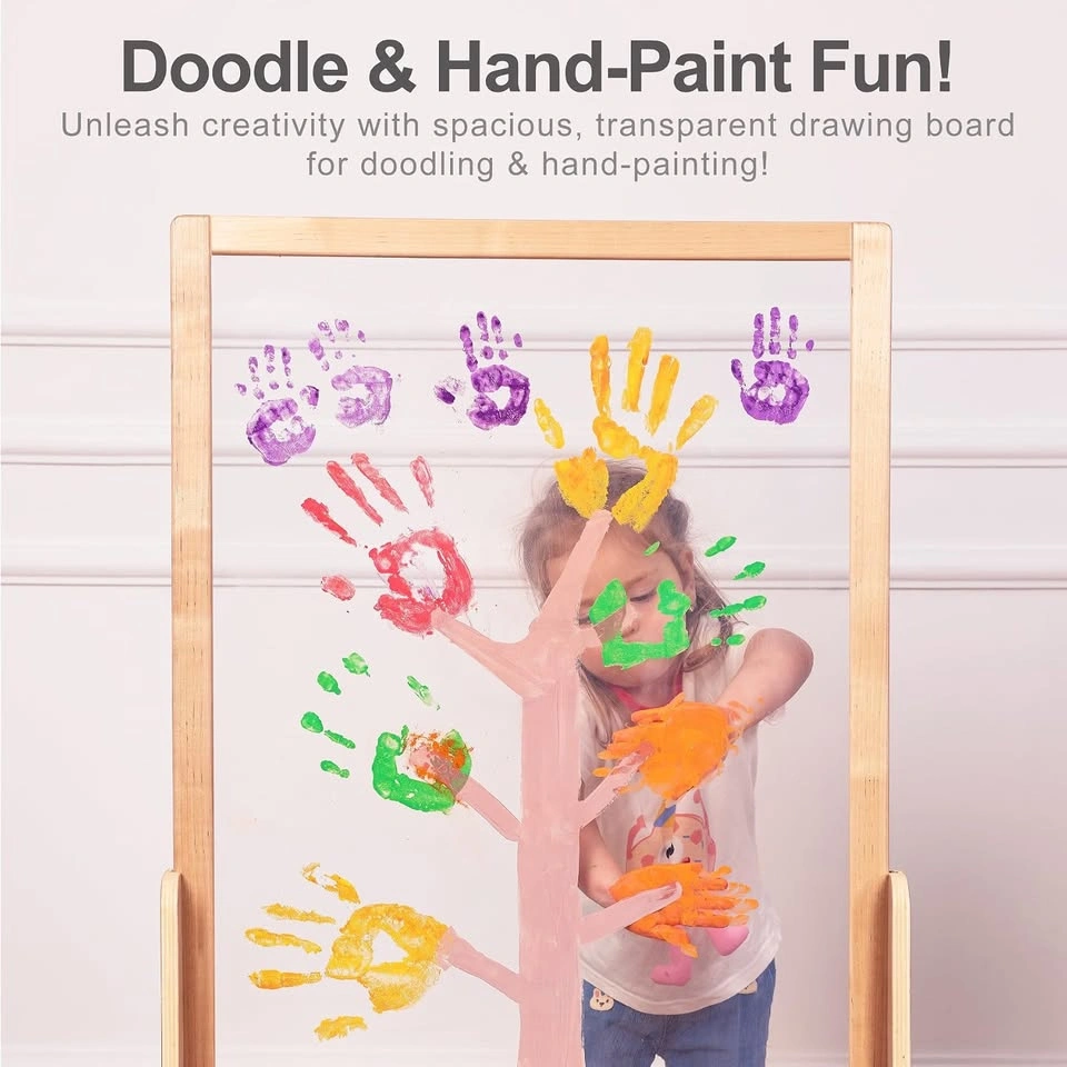 Chevalet de peinture double face en plexiglas pour enfants - photo 2