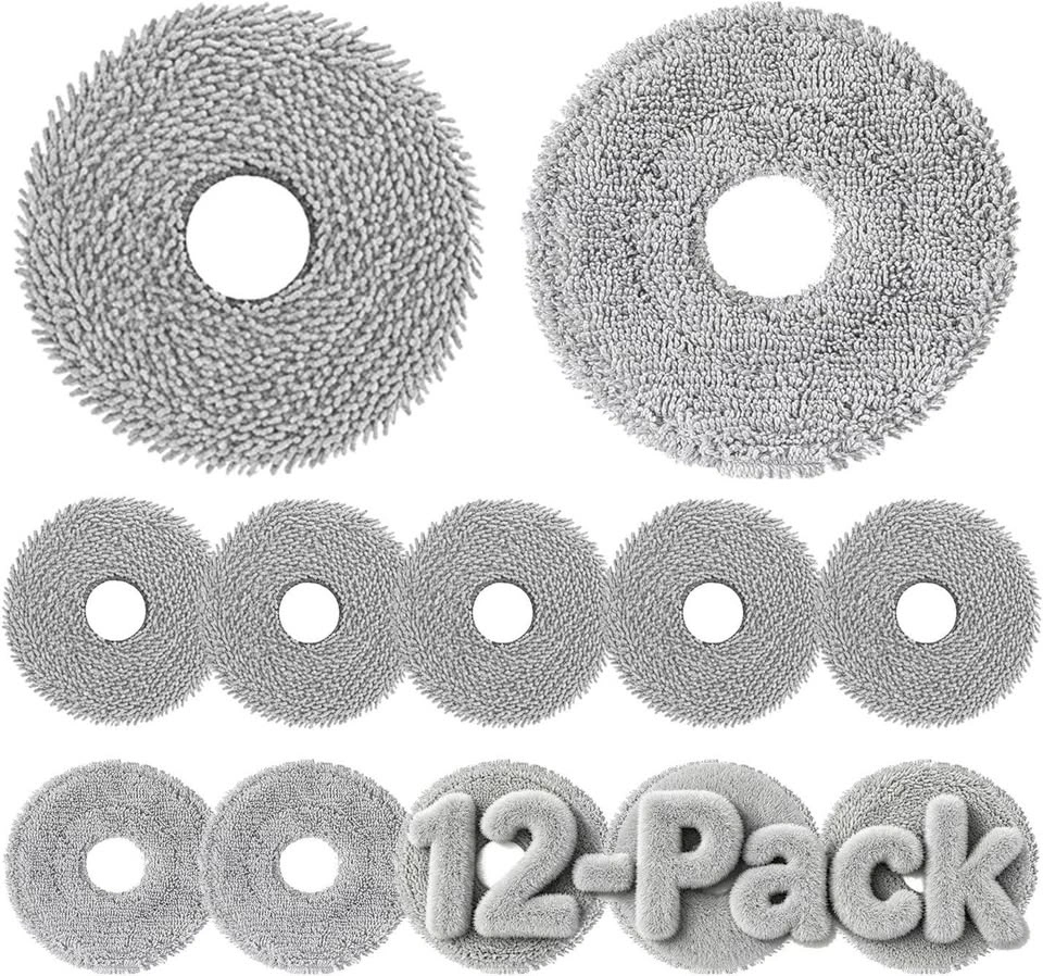 12 lingettes vadrouille de rechange Dreame, Roborock, Ecovacs... - photo 4