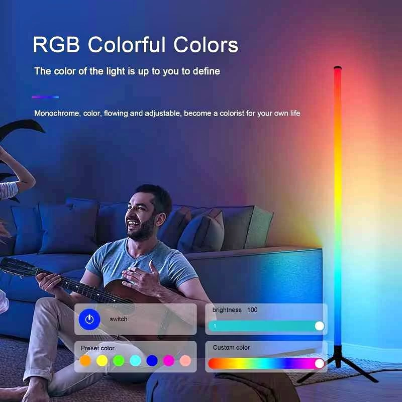 Lampe sur pied LED RGB 103 cm
