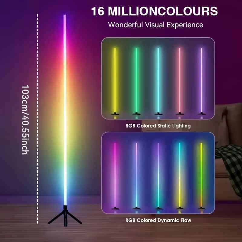 Lampe sur pied LED RGB 103 cm - photo 4