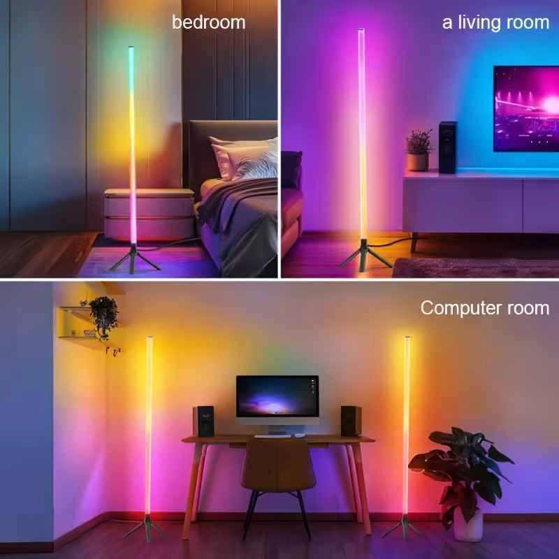 Lampe sur pied LED RGB 103 cm - photo 5