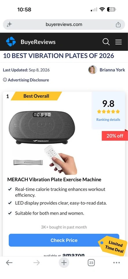 MERACH vibration plate -NEW in box - photo 3