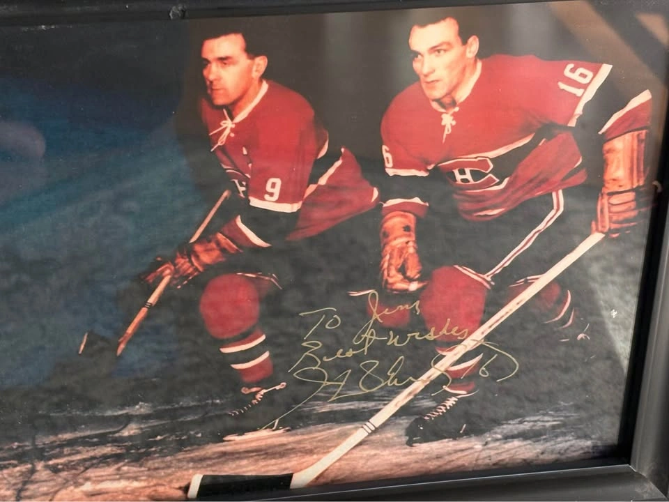 Vintage Framed NHL Montreal Canadiens 8x10 Photo – Signed - photo 3