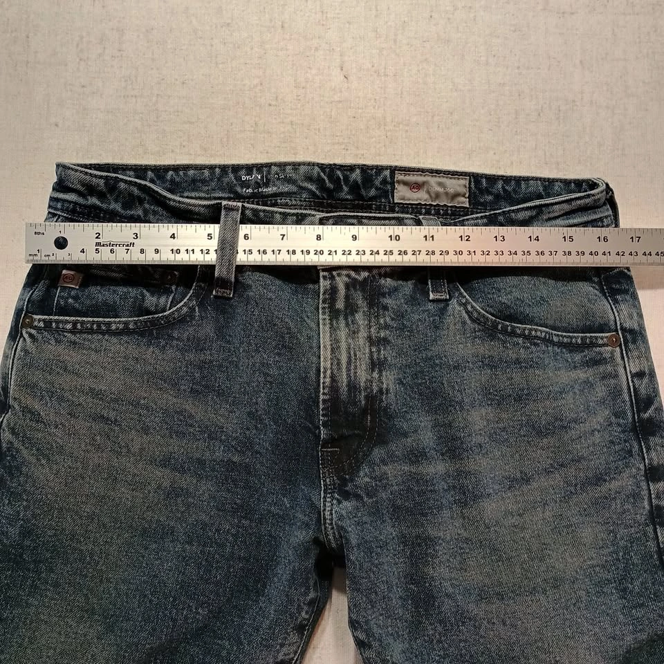 AG Adriano Goldschmied Dylan Skinny Jeans Dark Acid Wash 31x34 - photo 3
