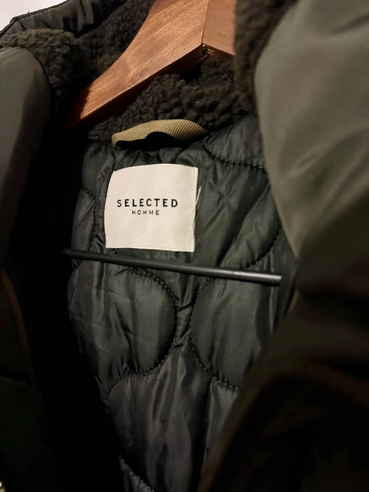 Olive Green Hooded Parka Jacket - photo 2