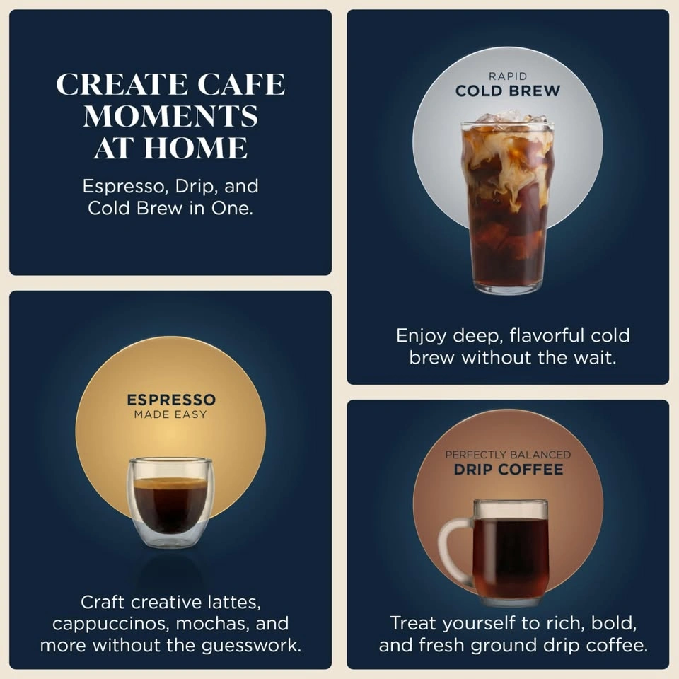 Ninja Luxe Café Premier Espresso, Drip Coffee, Cold Brew - photo 3