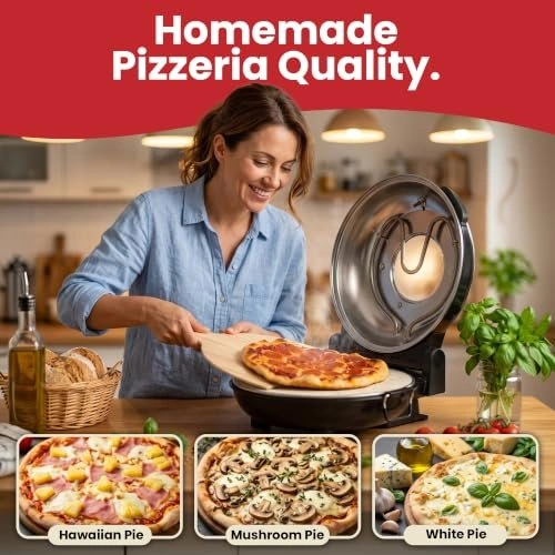 PIEZANO 12" Electric Pizza Oven Indoor Countertop Pizza Maker - photo 5