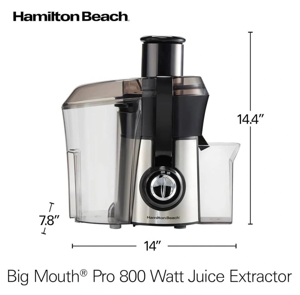 Hamilton Beach Big Mouth Pro Juicer – 800W - photo 2