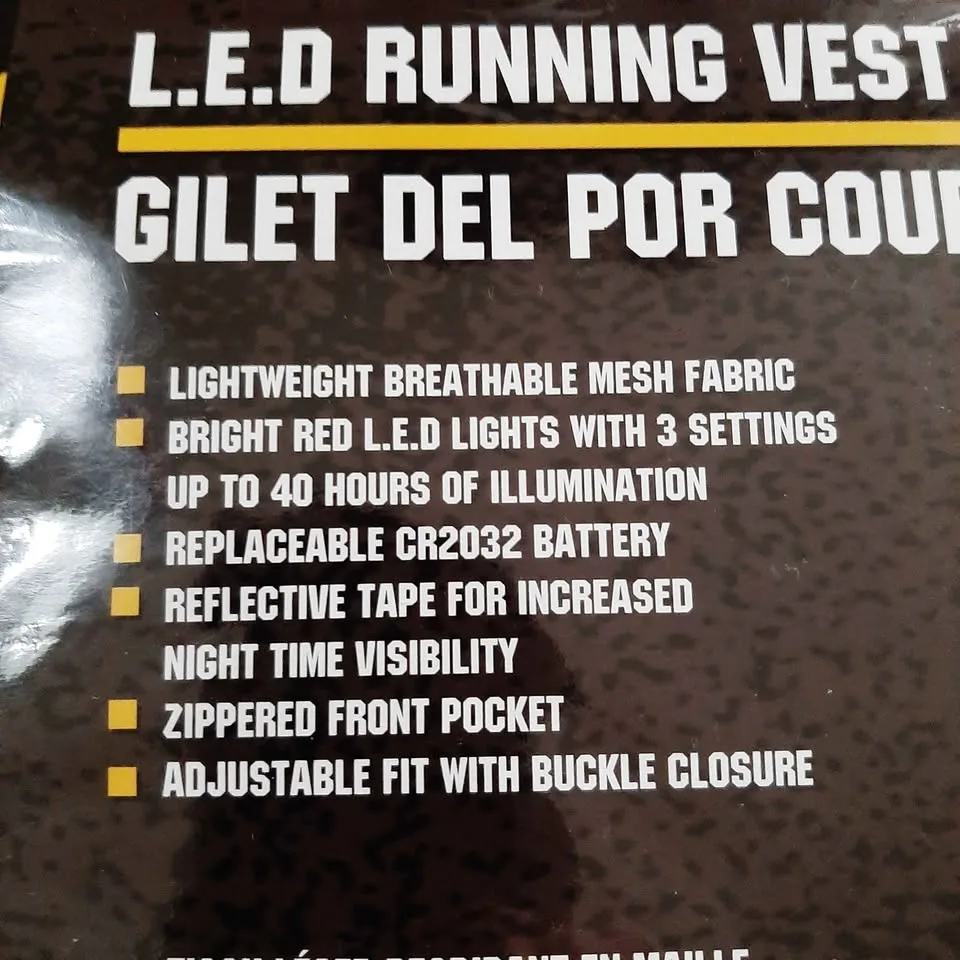 L.E.D Running Vest image indicator(2)