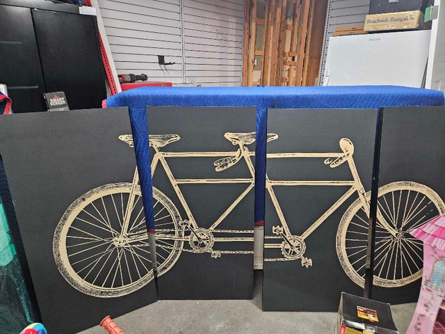 Restoration Hardware Large Bicycle Wall Art