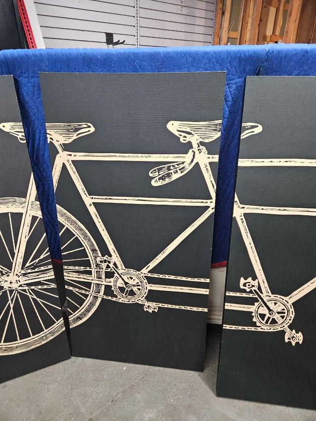 Restoration Hardware Large Bicycle Wall Art - photo 2