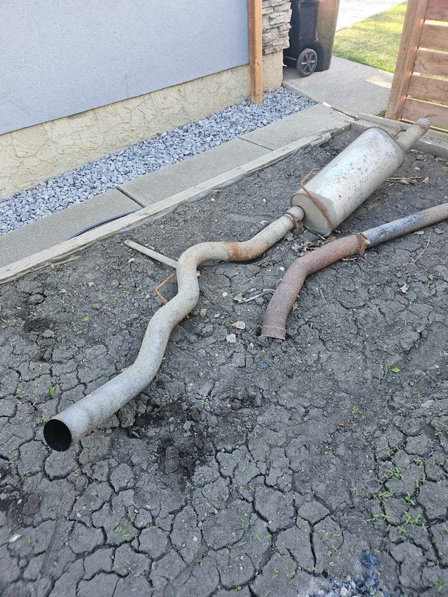 Dodge Cummins exhaust with muffler