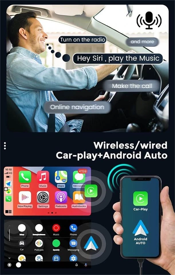 Android Car Stereo with Wireless CarPlay and Android Auto - photo 4