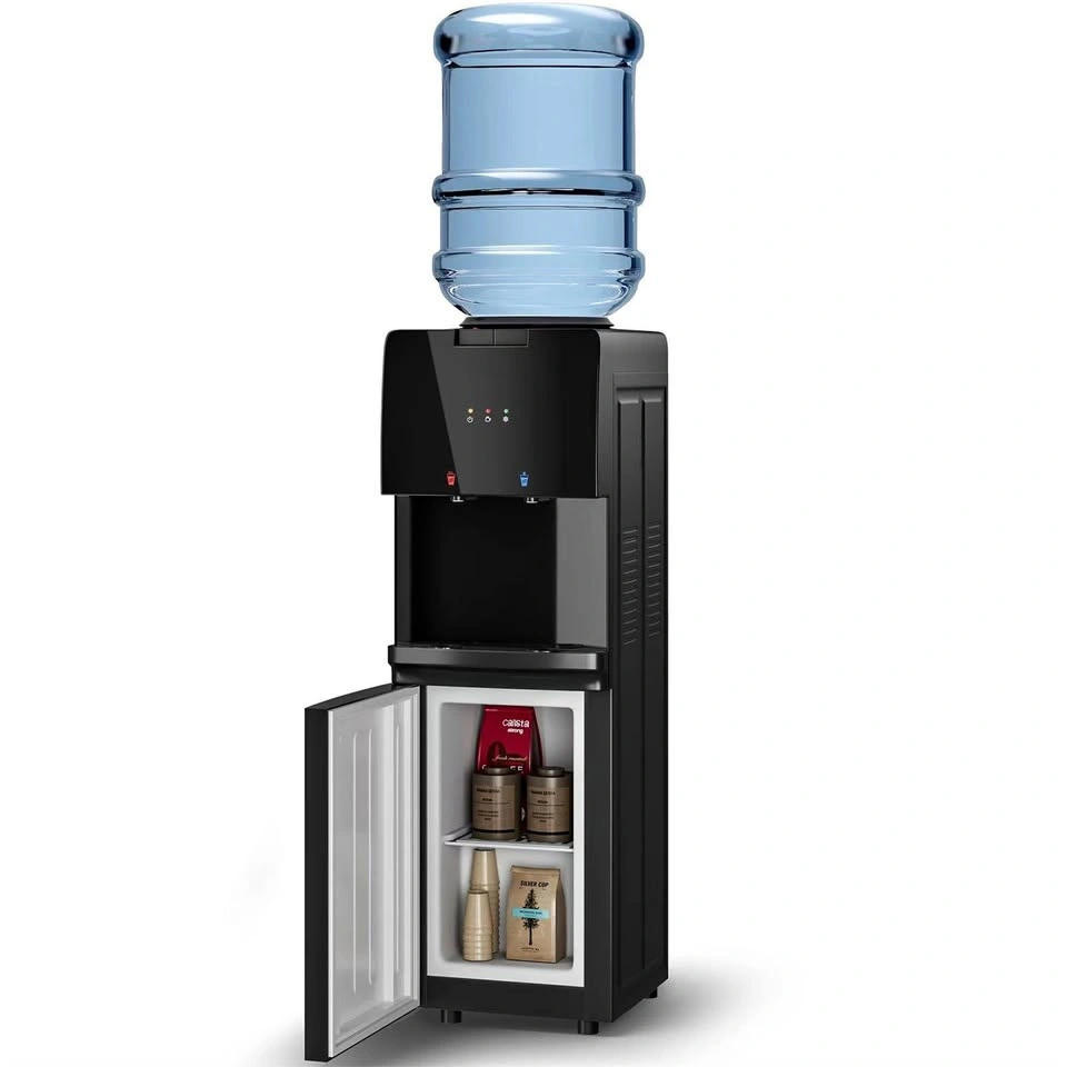 5 Gal Top Loading Hot & Cold Water Dispenser with Storage Cabine