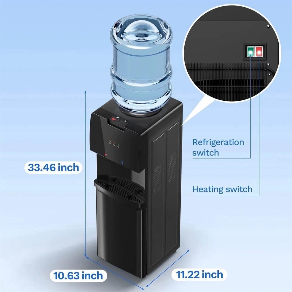 5 Gal Top Loading Hot & Cold Water Dispenser with Storage Cabine - photo 2