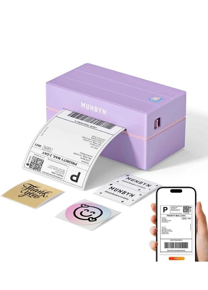 MUNBYN Bluetooth+USB Cord Thermal Label Printer