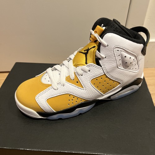 Size 4.5y (GS) Jordan 6 Retro Yellow Ochre 2024