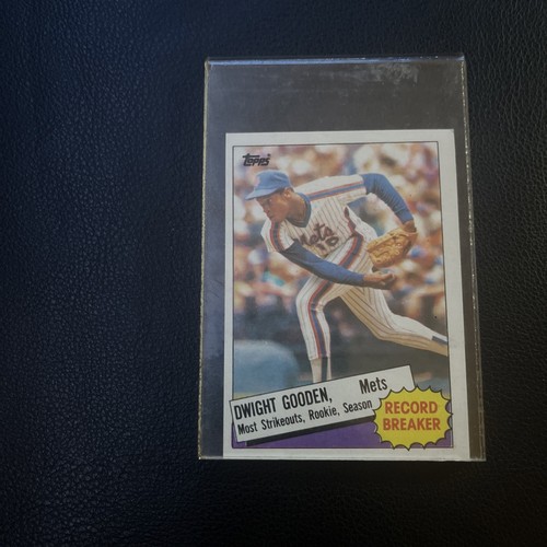 1985 Topps Dwight Gooden #3 Record Breaker Tiffany RC