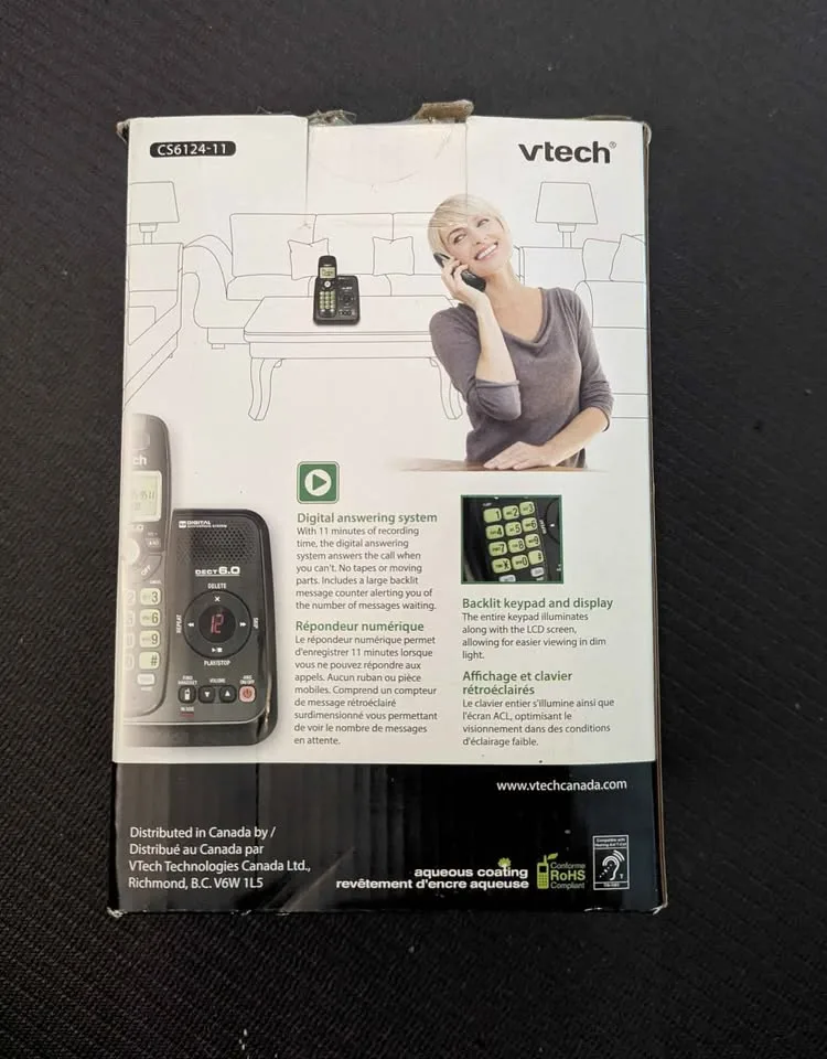 VTech DECT 6.0 Cordless Phone with Answering System image indicator(3)