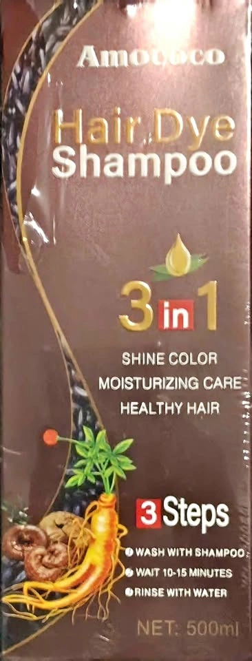 Amococo Hair Dye Shampoo Brown Colour