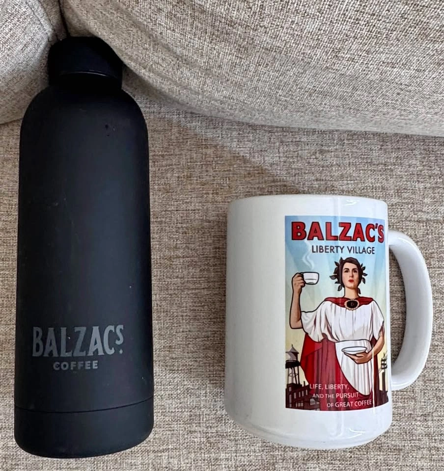 Balzac’s Coffee Mug + Insulated Travel Bottle