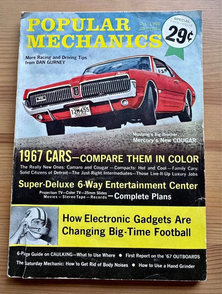 Vintage Automotive Book Collection – Popular Mechanics 1966