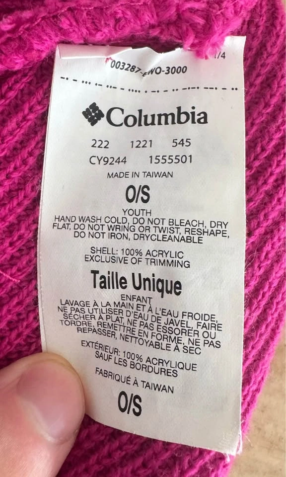 Columbia Youth Whirlibird Knit Toque / Beanie – Pink/Magenta - photo 5