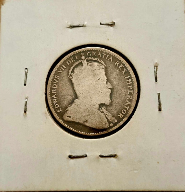 1905 Edward VII Sterling Silver Quarter