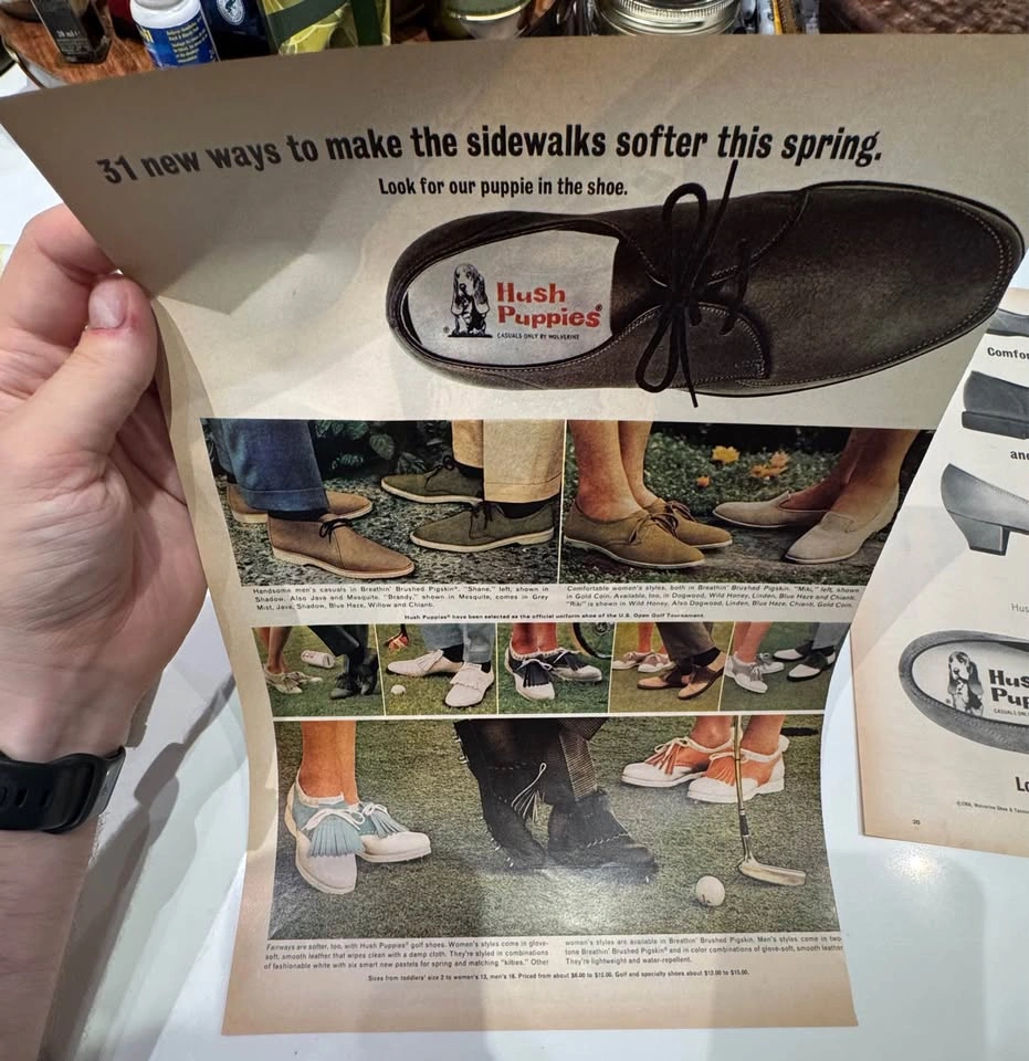 Vintage Hush Puppies Shoe Advertising Lot – 3 Original Ads - photo 4