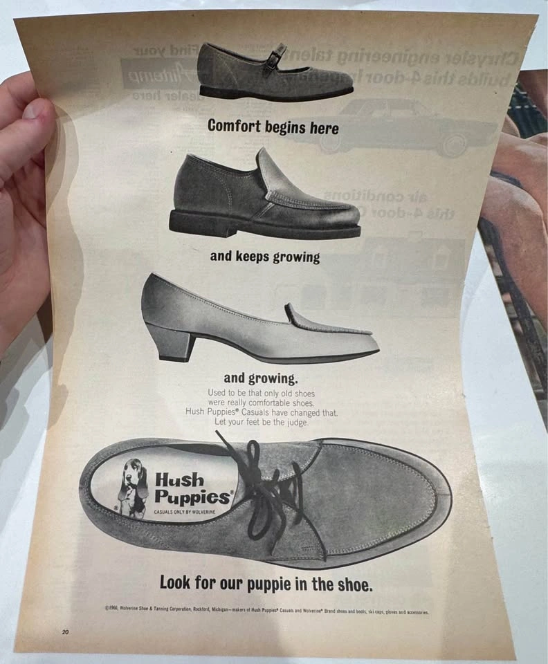 Vintage Hush Puppies Shoe Advertising Lot – 3 Original Ads - photo 5