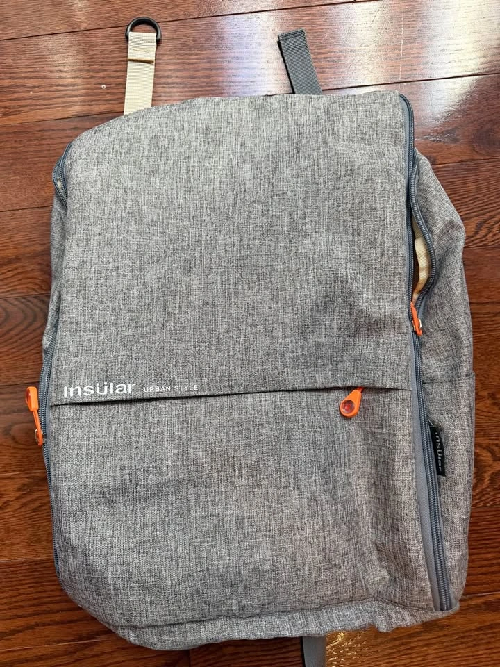 NEW Grey diaper bag