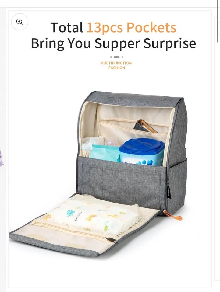 NEW Grey diaper bag - photo 4