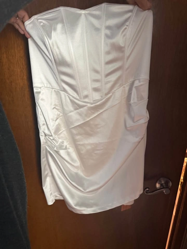 NEW White Bridal strapless Plus Size Dress size 1XL - photo 2
