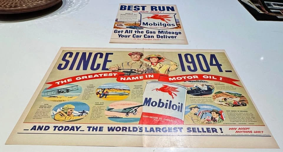 Vintage Mobilgas Pegasus Original Magazine Ads (2)