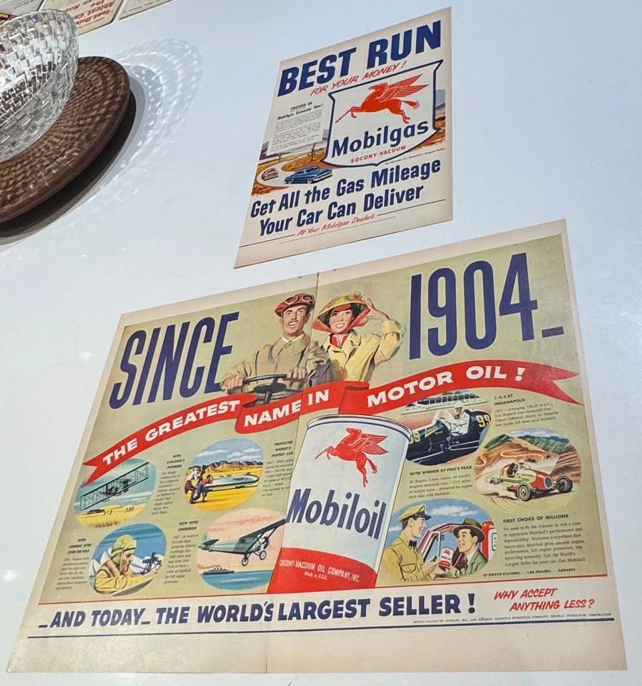 Vintage Mobilgas Pegasus Original Magazine Ads (2) - photo 2