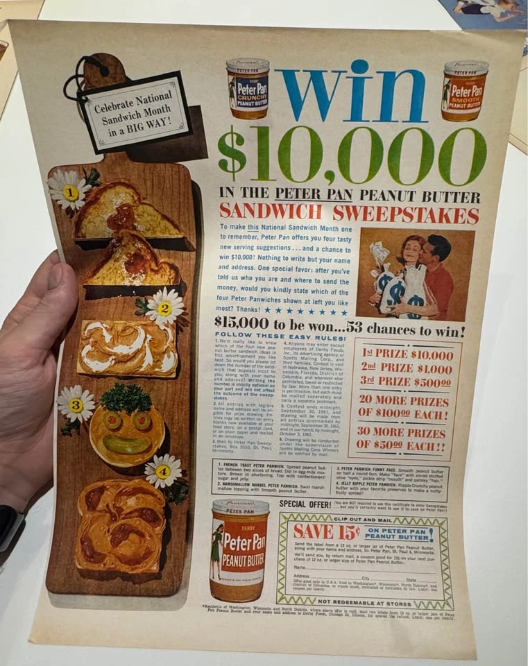 Vintage 1950s Food Advertising Magazine Pages Lot - photo 5