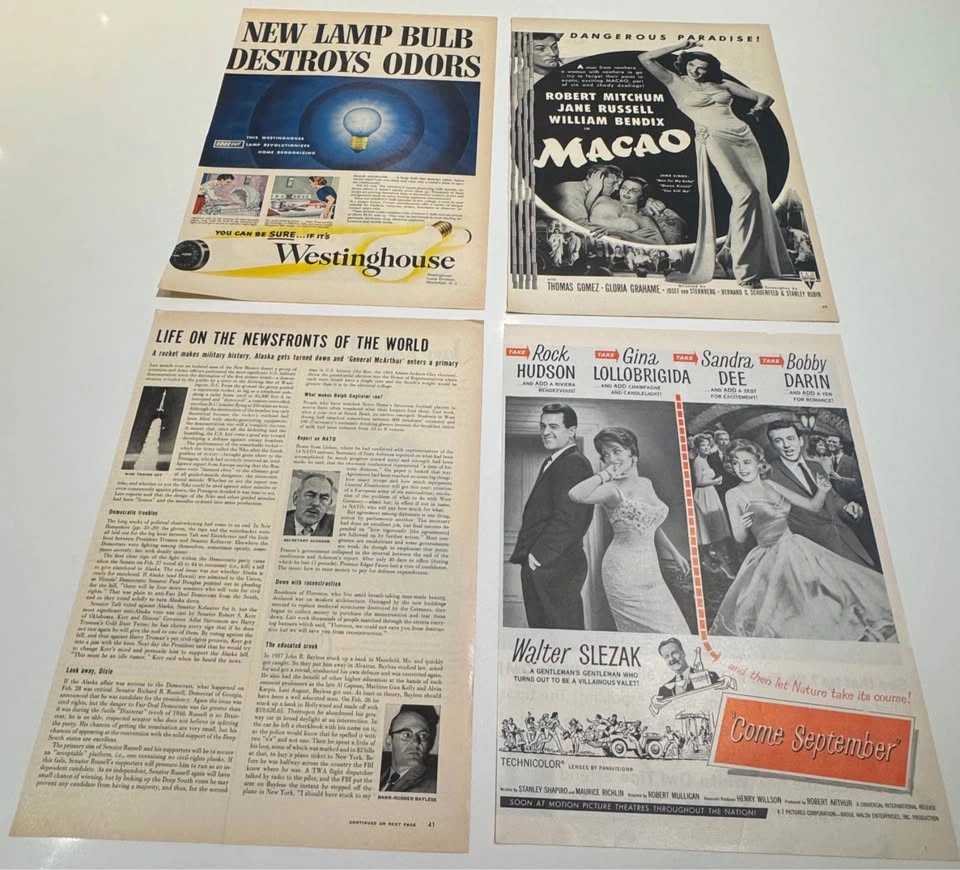Vintage 1950s Hollywood Movie Advertisement Lot - photo 2