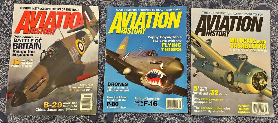 Lot of 5 Military Aviation Magazines – Aviation History & Aeropl