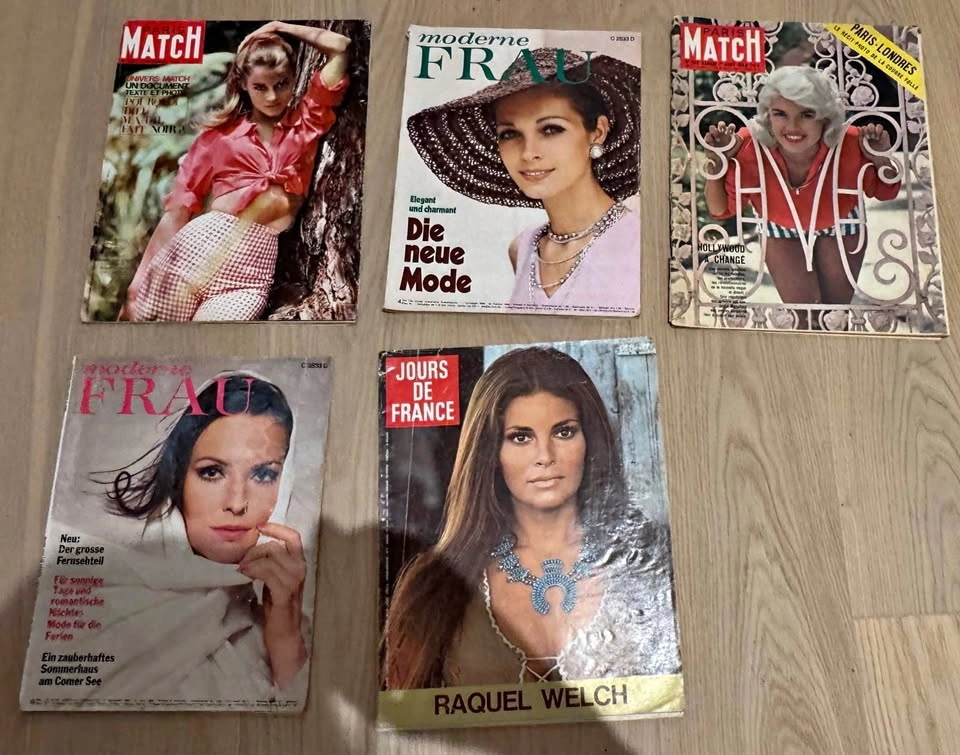 Vintage 1950s–1960s European Fashion & Celebrity Magazines