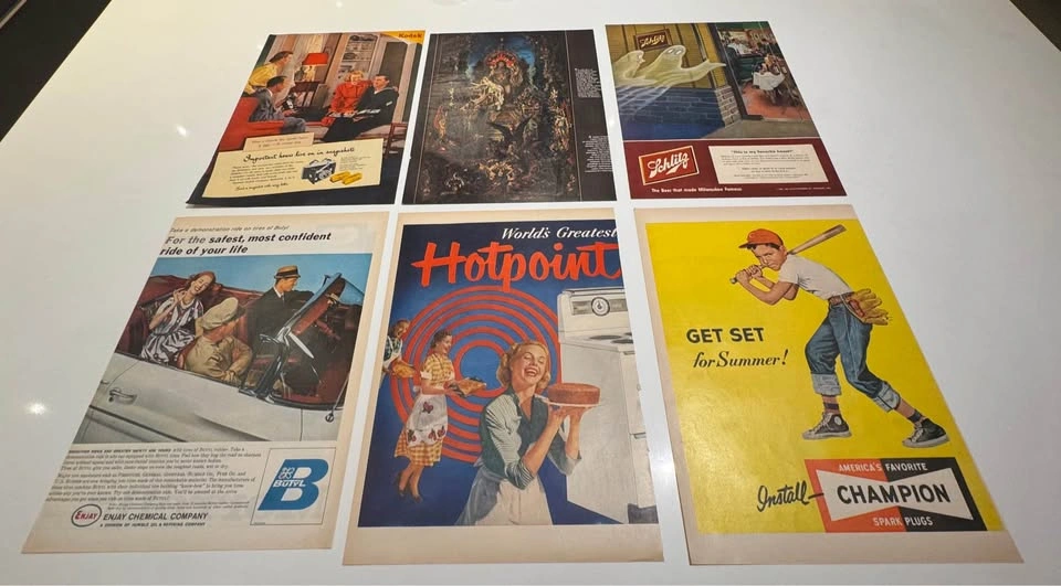 6 Vintage Food Advertising Prints - Kraft, Green Giant, More - photo 2