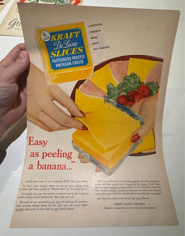 6 Vintage Food Advertising Prints - Kraft, Green Giant, More - photo 3