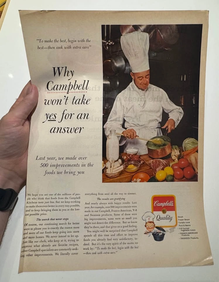 Vintage Food Advertising Lot - 6 Original Magazine Ads - photo 5