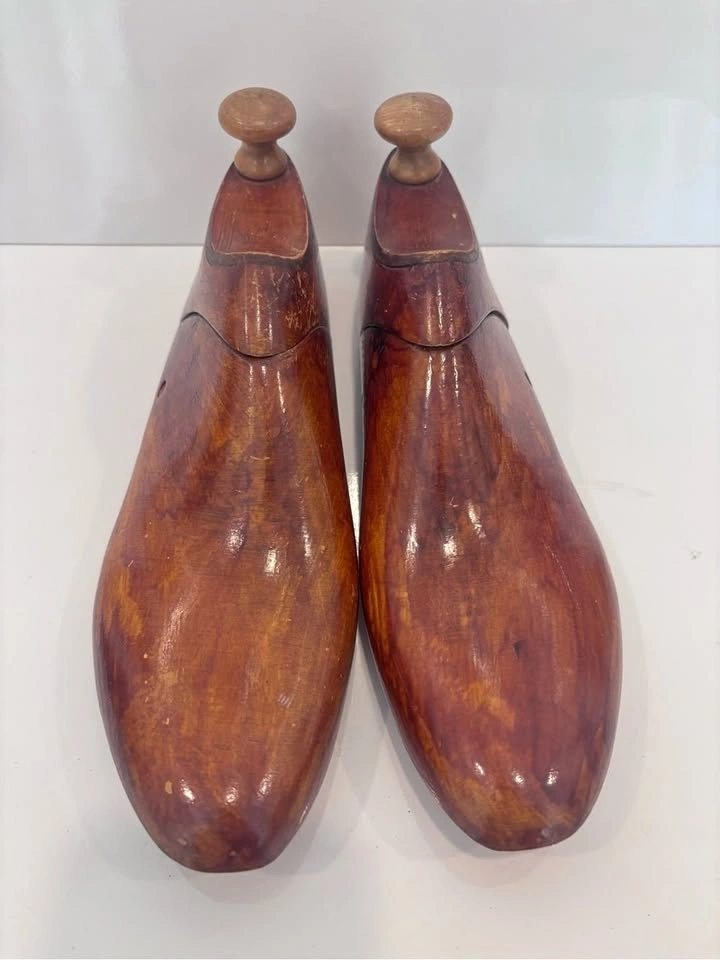Antique The Slater Shoe Montreal wooden shoe tree forms
