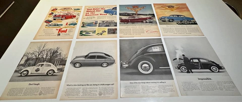Vintage Automobile Magazine Advertising Collection (1950s–1970s)