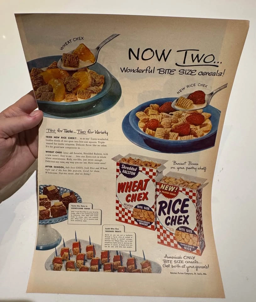 Vintage Wheaties & Chex Cereal Advertising Collection (3 Origina - photo 3
