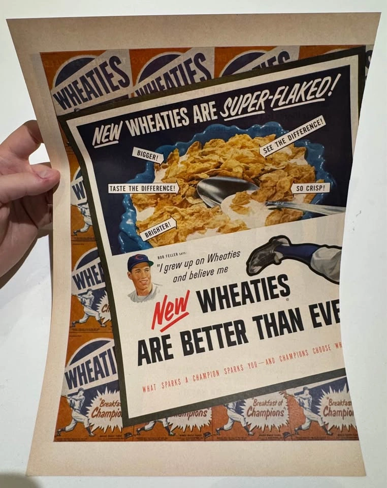 Vintage Wheaties & Chex Cereal Advertising Collection (3 Origina - photo 4