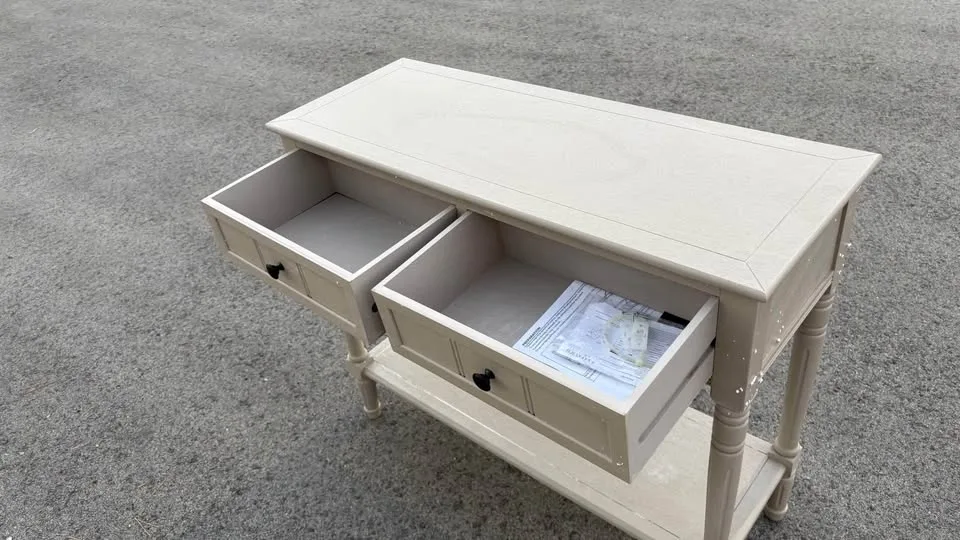 SAFAVIEH Samantha Console, Vintage Grey, New in Box image indicator(5)