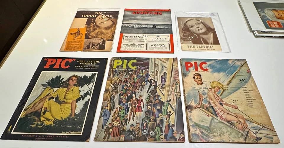 Vintage 1937–1946 Magazine & Theatre Memorabilia Lot