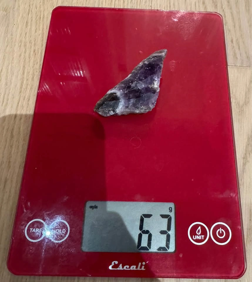 Natural Rough Amethyst Crystal Collection – 5 Pieces – 132g Tota - photo 3
